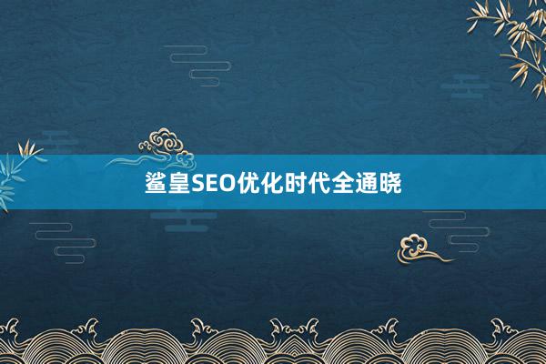 鲨皇SEO优化时代全通晓